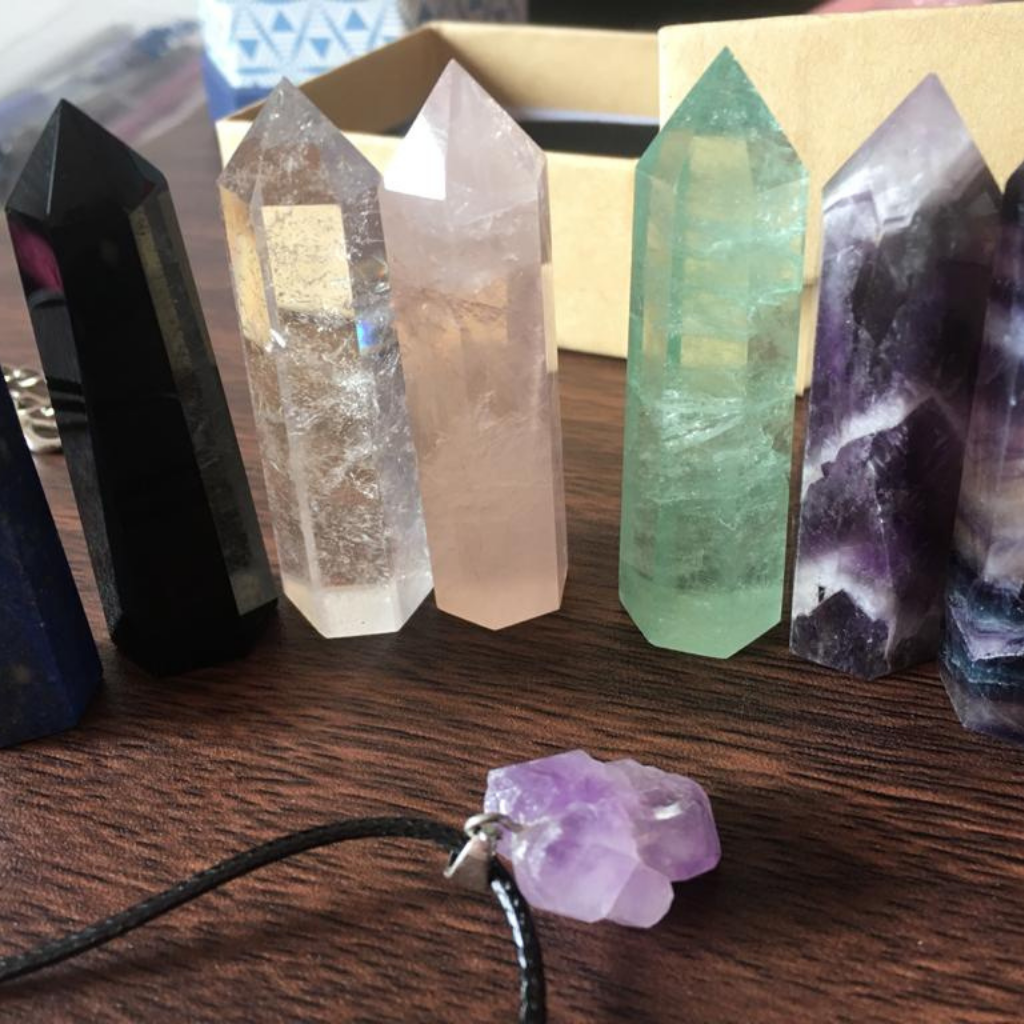 even a free gift of a raw amethyst stone necklace