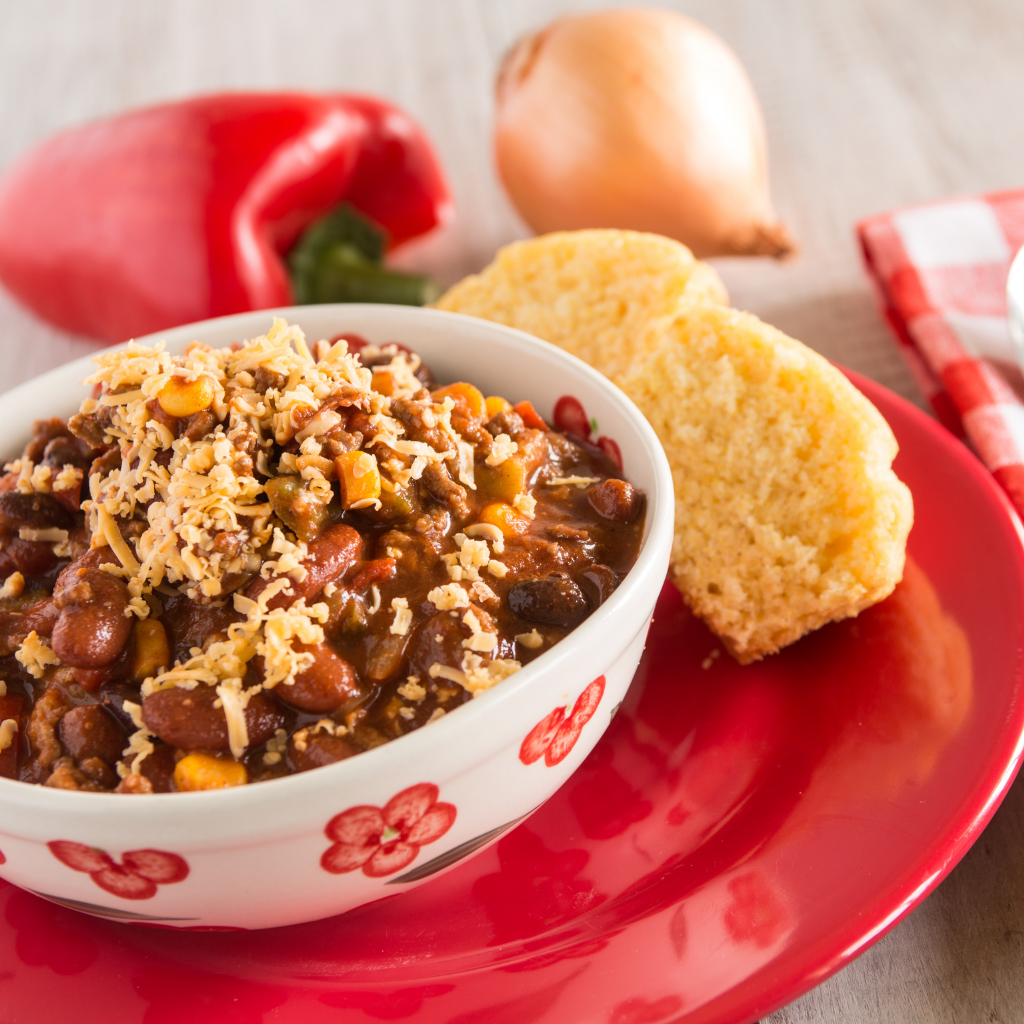 chili and corn bread recipes